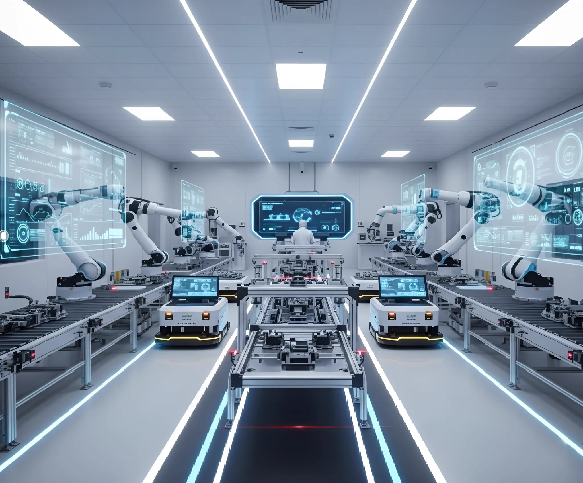 futuristic state of art factory